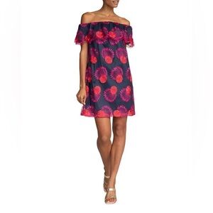 Trina‎ Turk Wisdom Off-the-Shoulder Mini Dress Size S